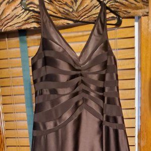 BROWN FORMAL DRESS